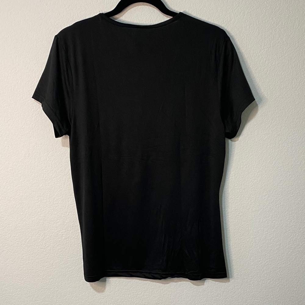 Women’s V-neck Activewear T-shirt Athletic Short Sleeve Workout Top Dry Fit Gym - Picture 3 of 5